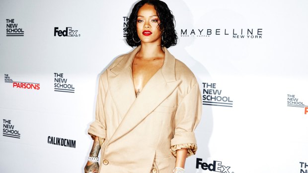 Rihanna at the 69th annual benefit and student fashion show at Parsons School of Design.