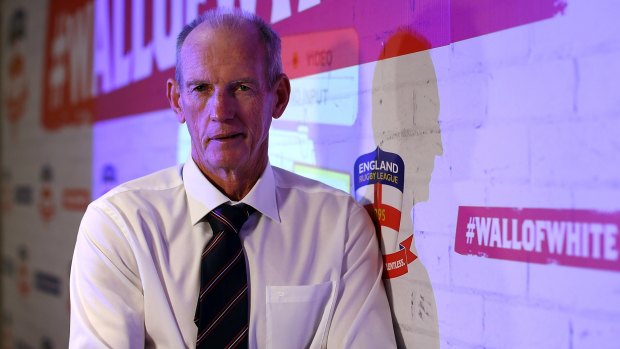Few words: Wayne Bennett has been heavily criticised by the English media for his curt responses in interviews.