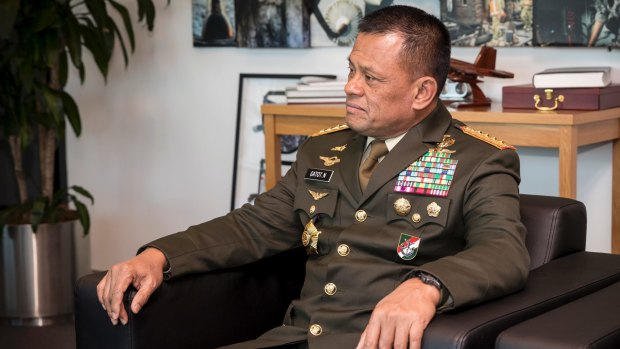 General Gatot Nurmantyo was banned from boarding a flight to the US on Saturday to attend a counter terrorism conference in Washington despite having a visa and being personally invited.