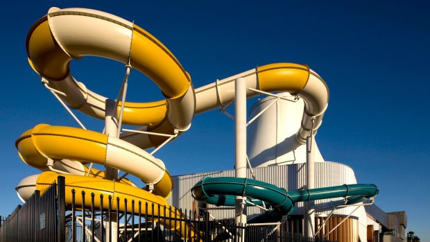 The water slides at GESAC in Bentleigh.