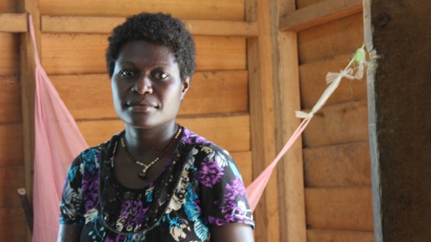 Leoba Devana in the Bekut Prison on Buka Island in Bougainville.