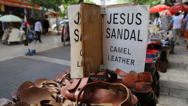 Sandals for sale in Nazareth.