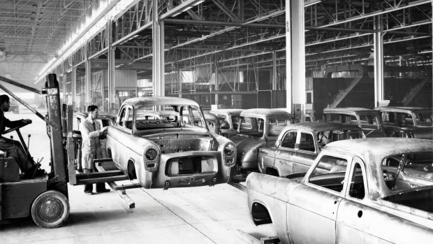End of an era: the then-new Ford factory at Campbellfield, in 1959.