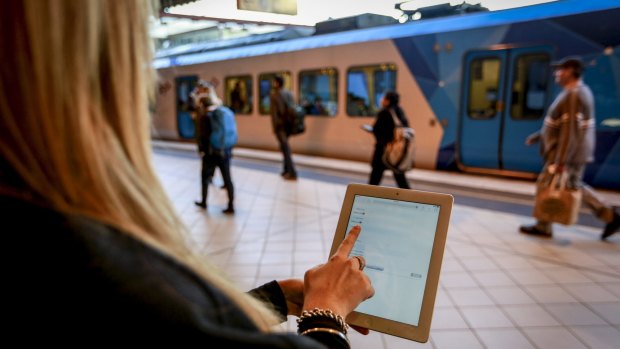 A ''mystery shopper'' working for Metro Trains at Flinders Street station.