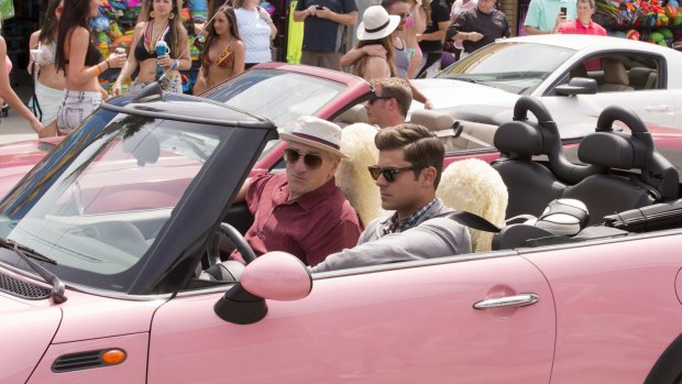 Robert De Niro, left, and Zac Efron revive the classic road trip movie in <i>Dirty Grandpa</i>.