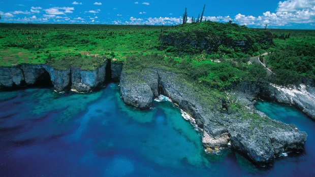 Warrior’s Leap on the coast of Maré, New Caledonia.