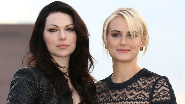 <i>Orange is the New Black</i>'s Laura Prepon and Taylor Schilling.