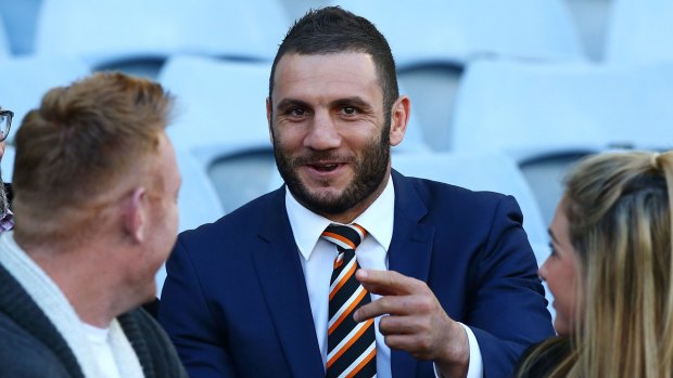 Robbie Farah of the Tigers is pictured before the round 20 NRL match.