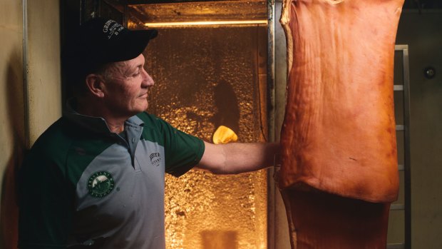 Griffith Butcher Richard Odell whose bacon came first in the 2017 Australian Bacon Awards.