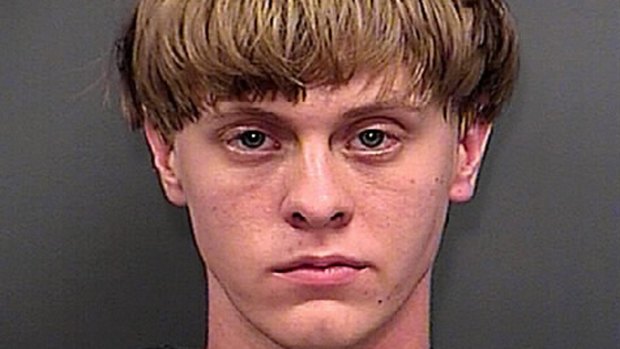 Dylann Roof in a mug shot from after the June 2015 shooting. 