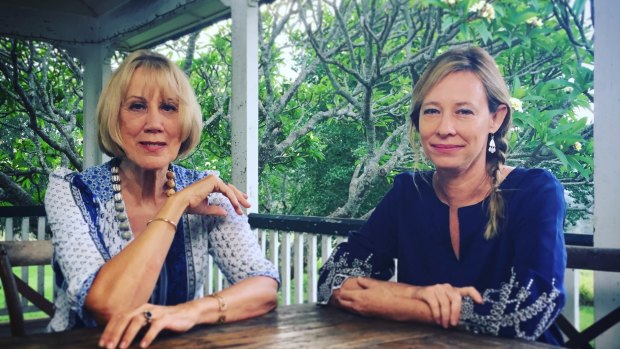 "Both of us refused to be defined as the girlfriends, and that's what they did, when they dumped us," says Lindy Morrison (left) pictured with Amanda Brown.