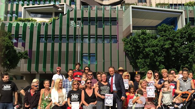 Dozens gather at Lady Cilento Children's Hospital in support of Chase ...