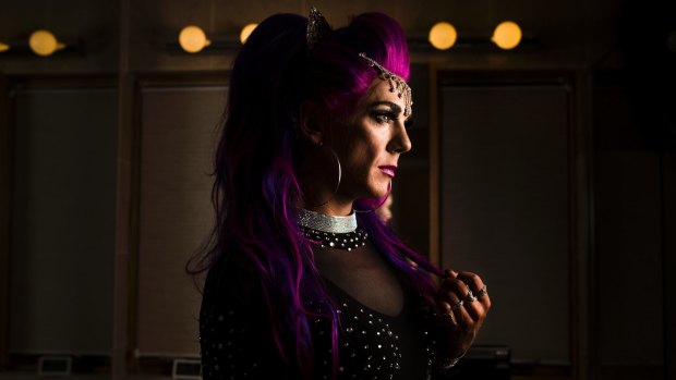 30-year-old Troi Anthony aka Vanity Wilde will be marching with the Camp Berra Queen Capital float at this year's Mardi Gras. 
