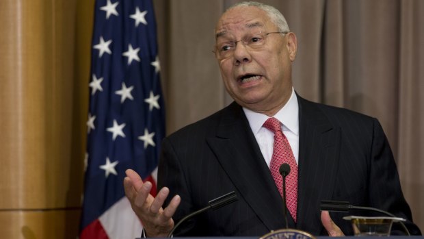 File photo of former US Secretary of State Colin Powell.