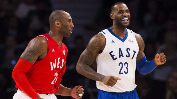 Icons: Western Conference's Kobe Bryant and Eastern Conference forward LeBron James.
