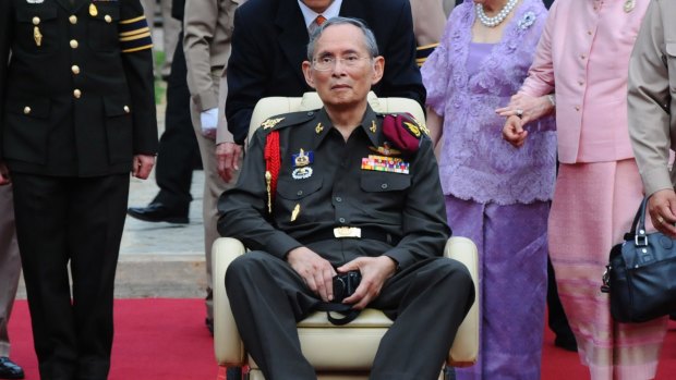 Pillar of stability: King Bhumibol Adulyadej.