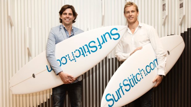 SurfStitch co-founders Lex Pedersen (left) and Justin Cameron. 