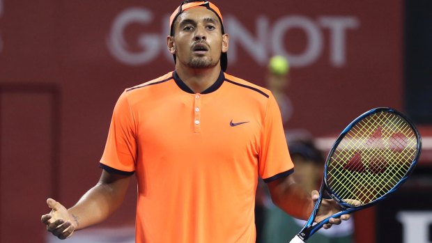 Nick Kyrgios' efforts in Shanghai resulted in a suspension.
