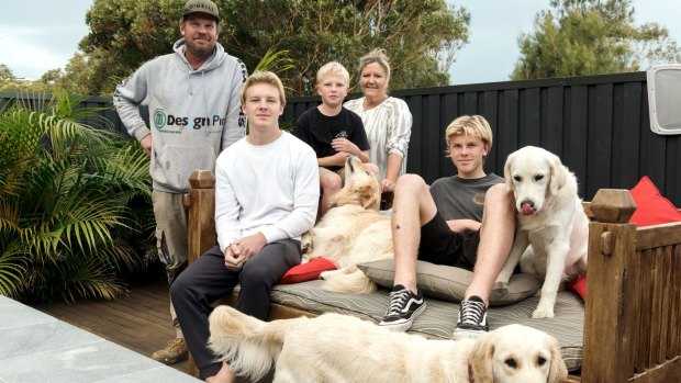 Mitch Smith and wife Nicky will take their sons Aiden, Archie and Jordan out of school early in order to avoid the school holidays peak.