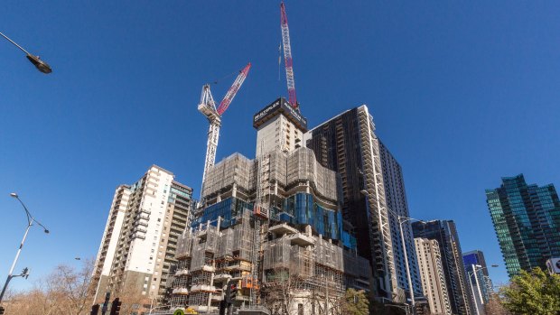Australia 108 is one of a number of towers being built with foreign capital.