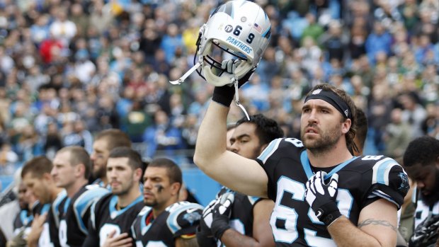Carolina Panthers' Jared Allen has retired in a most unique fashion.