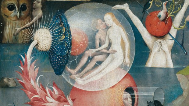 A detail from Bosch's 'The Garden of Earthly Delights'.