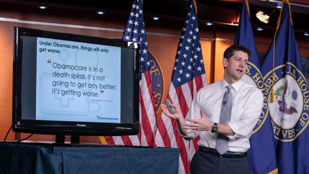 Bill author: House Speaker Paul Ryan makes his case for the GOP's plan to replace the Affordable Care Act on Friday.
