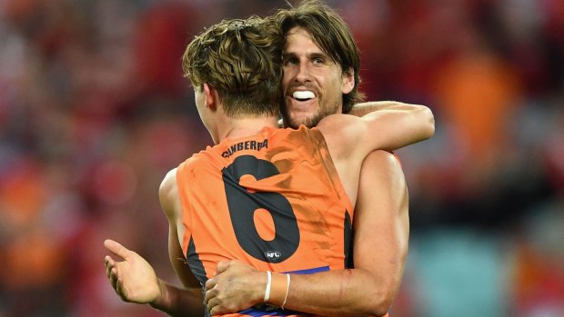 Team to beat: The Giants will start the AFL year as favourites for the flag.