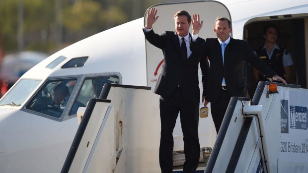 More than a dozen world leaders arrived in Brisbane on Friday, including British Prime Minister David Cameron and Australian counterpart Tony Abbott.