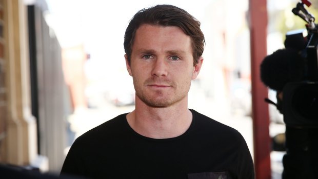 Man on the move: Patrick Dangerfield proved to have a good poker face.