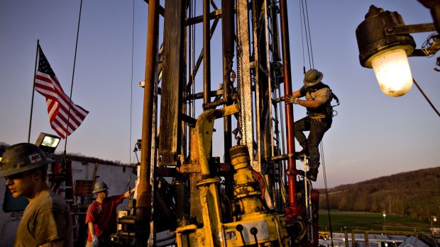 A Chesapeake Energy Corp natural gas drill site in the US.