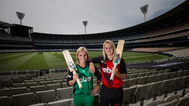 Amazing opportunity: South African cricketers Mignon du Preez (Melbourne Stars) and Dane van Niekerk (Melbourne Renegades) will play against each other at the MCG on Saturday.