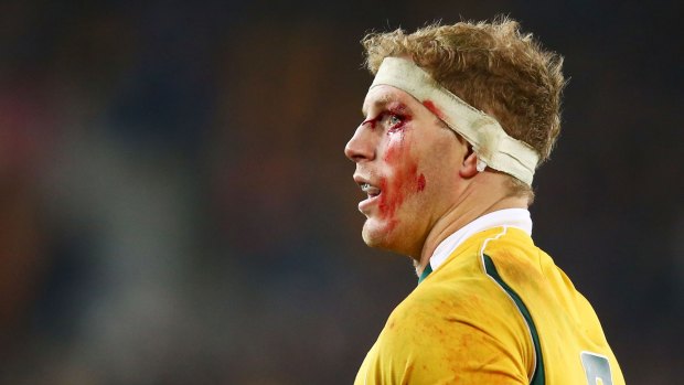 Battle scars: David Pocock will get a break from rugby in 2017.