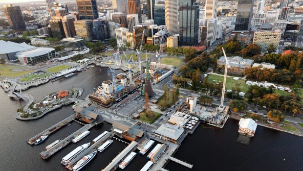 Elizabrth Quay is transforming Perth's waterfront.