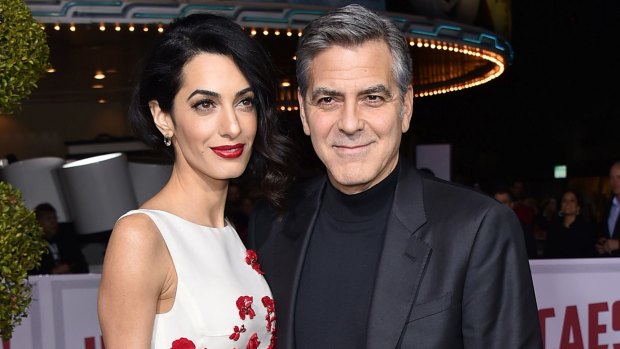 George Clooney and wife, barrister Amal Clooney.