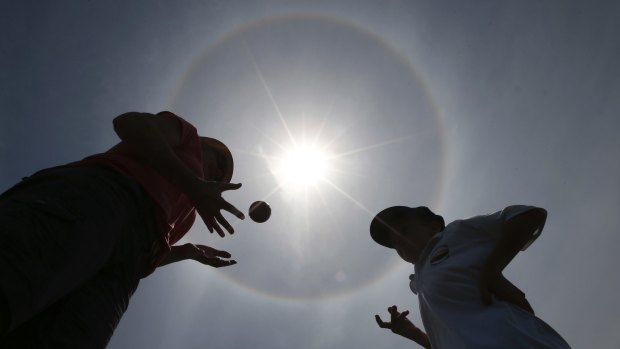 Solar halos are relatively common. This one was seen in Sydney last month.