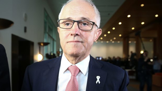 Prime Minister Malcolm Turnbull attends the White Ribbon Day breakfast at Parliament House last year.