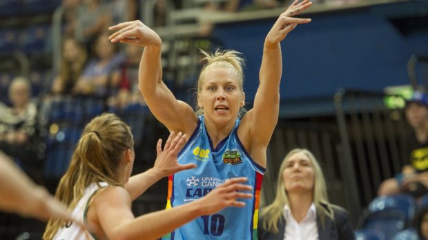 Canberra Capitals player Abby Bishop is furious with the brutal weekend schedule.