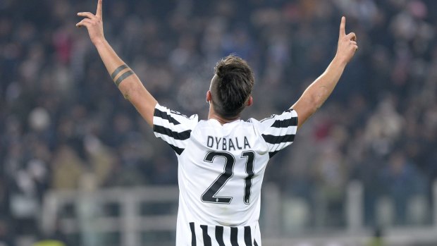 Juventus' Paulo Dybala was on target for Juve.