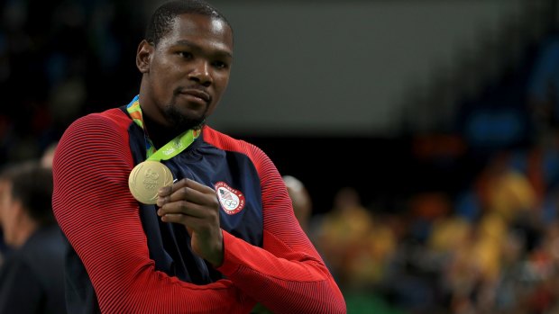 Gold medallist Kevin Durant.