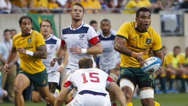 Ill-fated campaign: Wycliff Palu went home early from the World Cup last year.