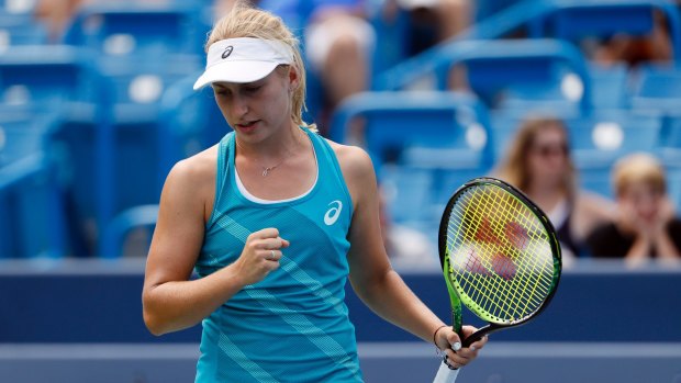 Daria Gavrilova will play Timea Babos for a place in the quarters.