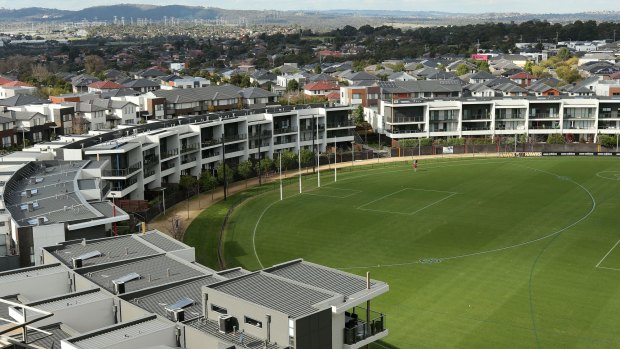 Moving on: Hawthorn's current HQ at Waverley Park.