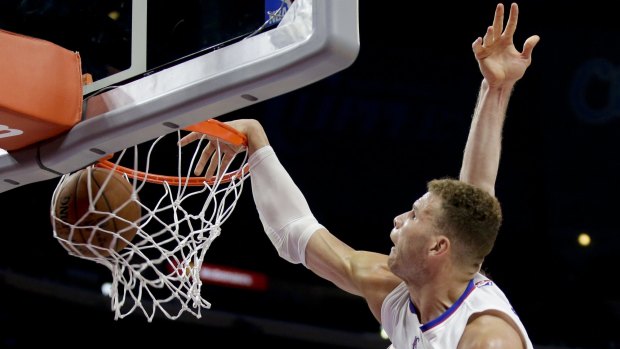 Sidelined: Los Angeles Clippers forward Blake Griffin dunks.