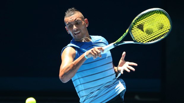 Nick Kyrgios will open his campaign on Monday night.