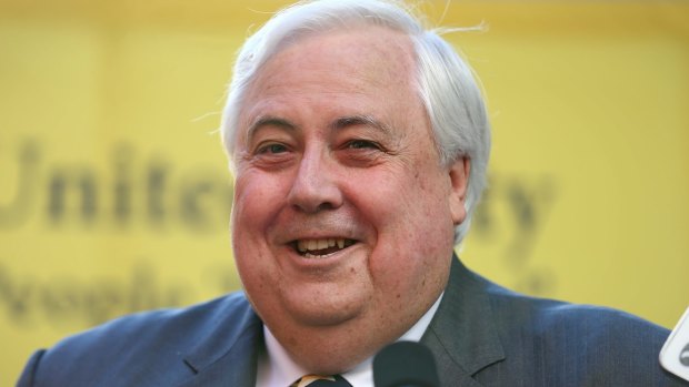 Clive Palmer's press conference at Parliament House after his valedictory speech.