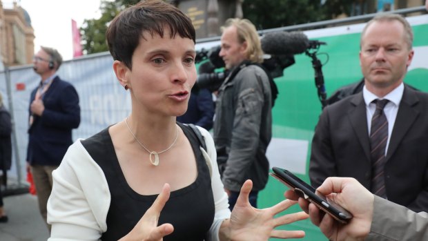 Alternative for Germany party chairwoman,  Frauke Petry.