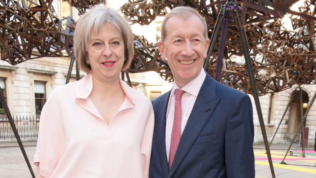 Theresa May (L) and Philip John May attend the Royal Academy of Arts Summer Exhibition preview party at the Royal Academy of Arts on June 3, 2015 in London, England.  