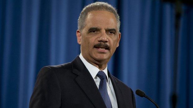 Attorney-General Eric Holder talks about the investigation into the Ferguson police department.