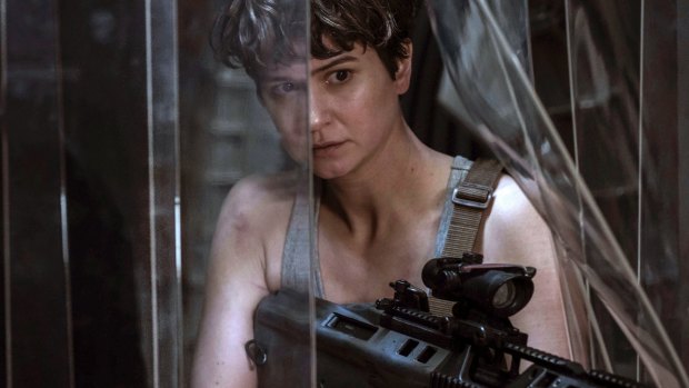 Katherine Waterston (Daniels) in a scene from <i>Alien: Covenant</i>.